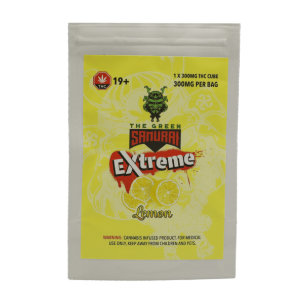 Green Samurai Extreme – Lemon Gummy – 300mg THC | CannaBlossom Canada